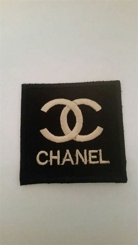 chanel iron on badge|Chanel embroidery patch.